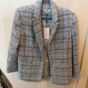 Vici Light Blue Tweed Blazer